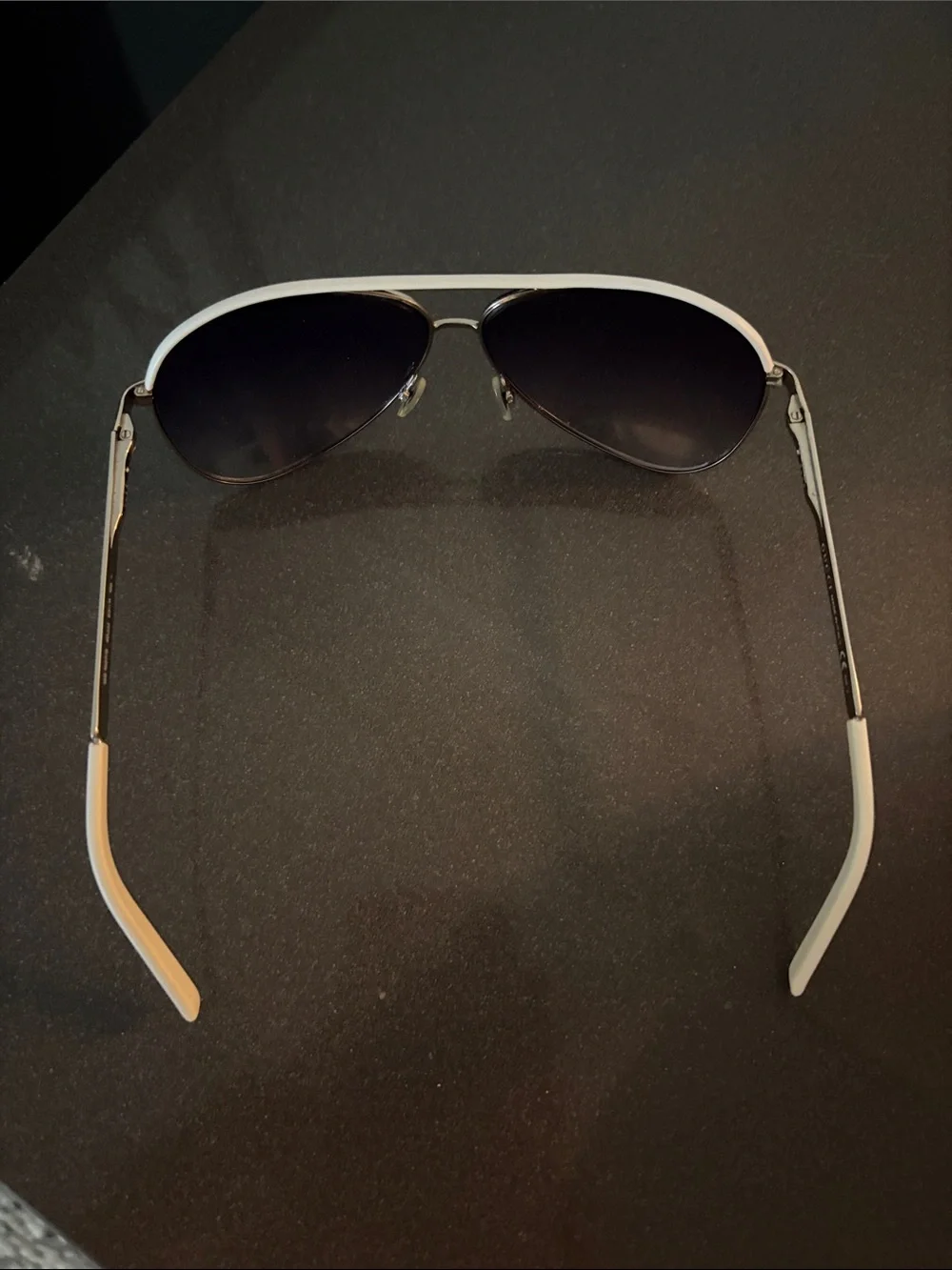 Gucci white Aviator Sunglasses